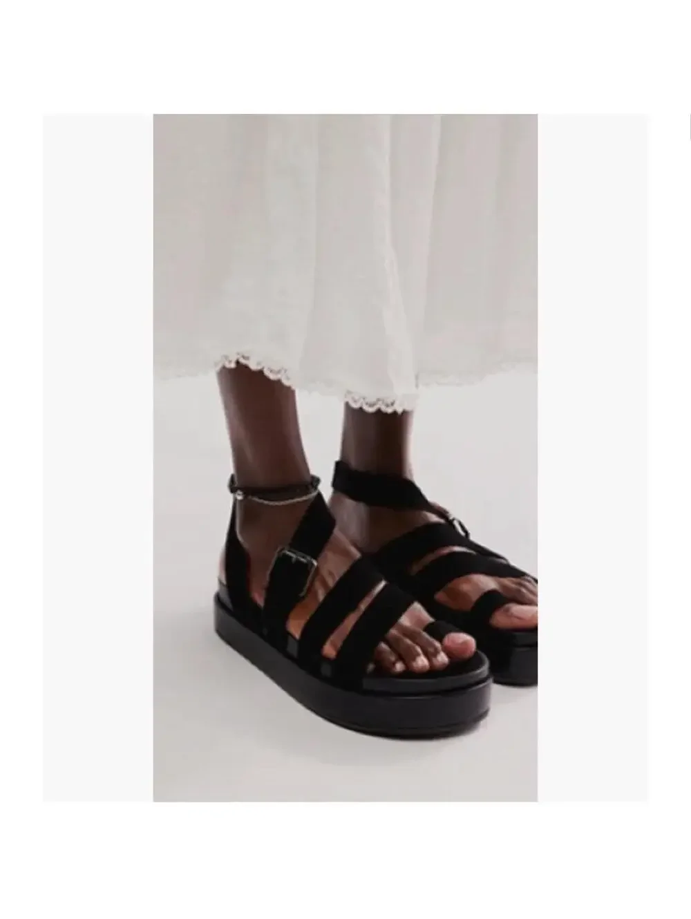 Jeffrey Campbell Getaway Footbed Sandals